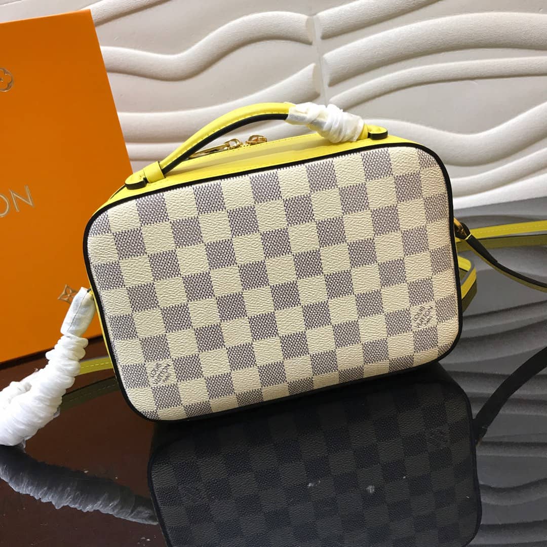 Louis Vuitton Damier Saintonge Replica Camera Bag Yellow N40154