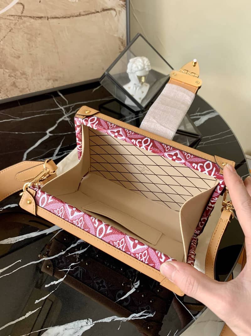 Louis Vuitton Since 1854 Petite Malle Replica Bag Red M57212