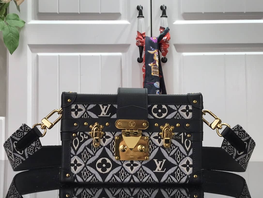 Louis Vuitton Since 1854 Petite Malle Replica Bag Black M57212