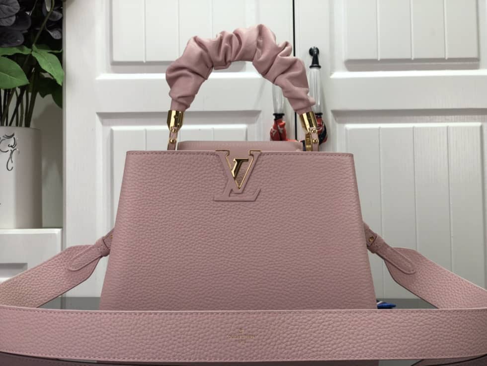 Louis Vuitton Capucines BB Taurillon Leather Bubble Gum Rose M58694 Replica Shoulder Bag