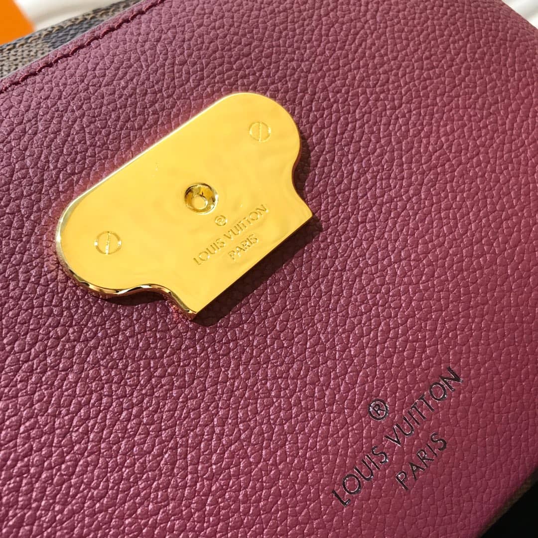 Louis Vuitton Vavin PM Damier Ebene Replica Shoulder Bag Purple N40113
