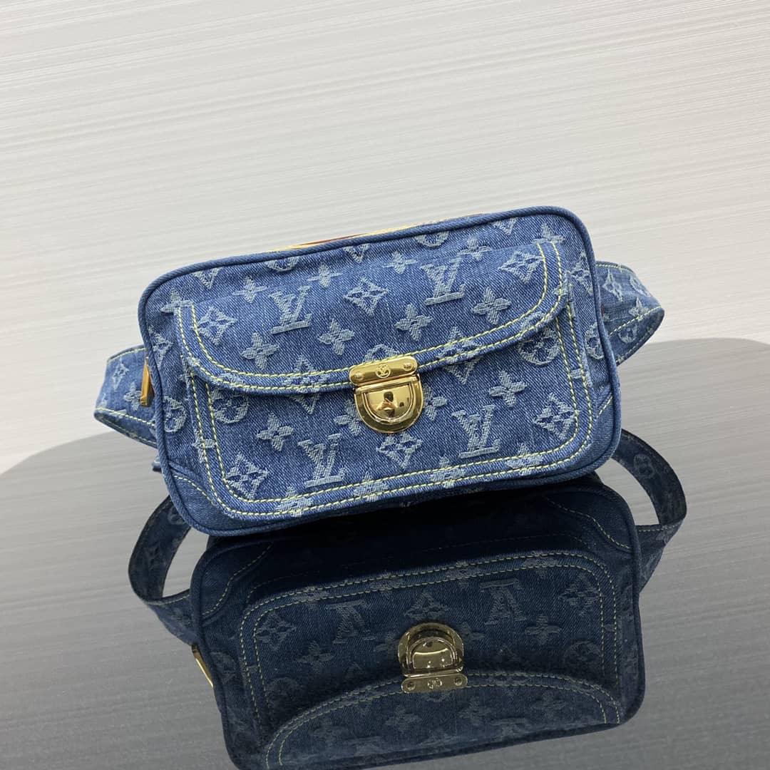 LV Bum Bag Dupe Monogram Denim M44466