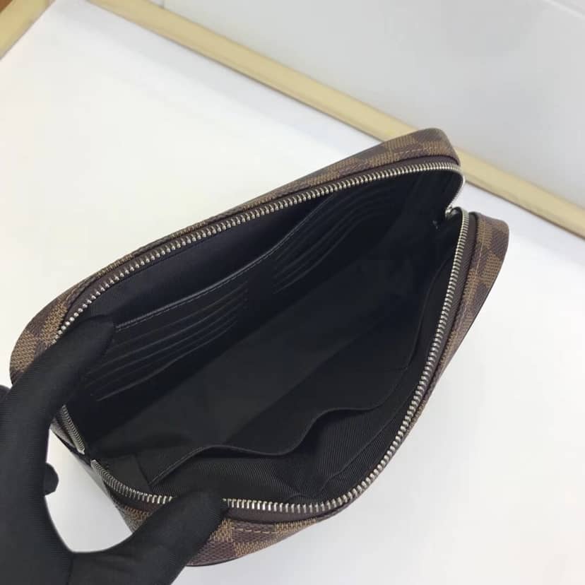 Louis Vuitton Kasai Clutch Damier Ebene Canvas Replica N41663