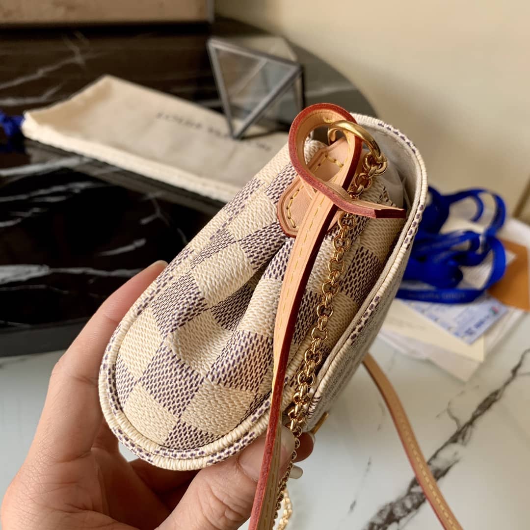 Louis Vuitton Favorite MM Demier Azur Chain Replica Handbag N41275