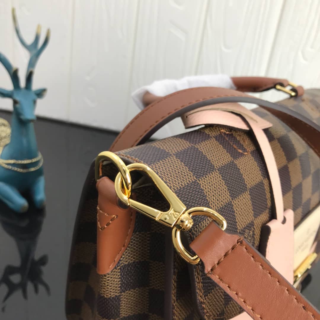 Louis Vuitton Damier Canvas Trendy Replica Crossbody Bag Pink N40146