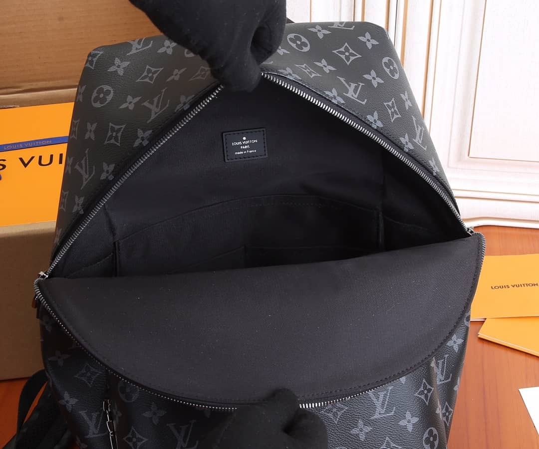 LV Backpack Replica Discovery Backpack PM Monogram Eclipse Canvas M43186