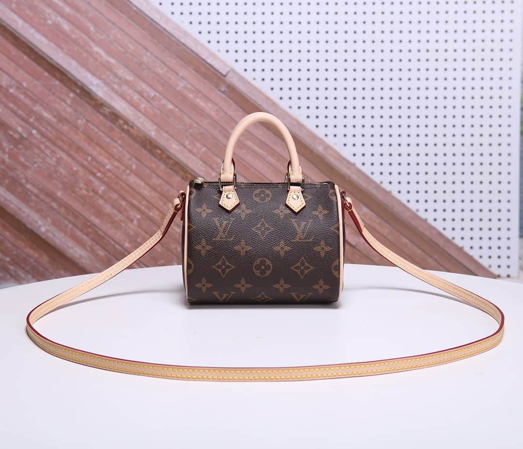 Louis Vuitton Crossbody Dupe Nano Speedy Monogram Canvas M61252
