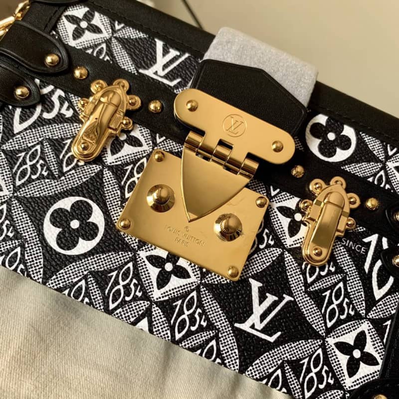 Louis Vuitton Since 1854 Petite Malle Replica Bag Black M57212