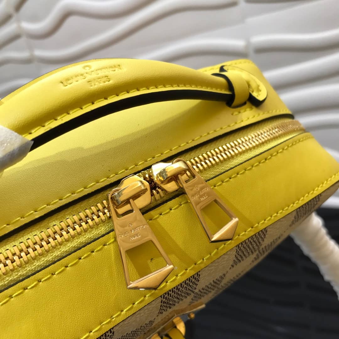 Louis Vuitton Damier Saintonge Replica Camera Bag Yellow N40154