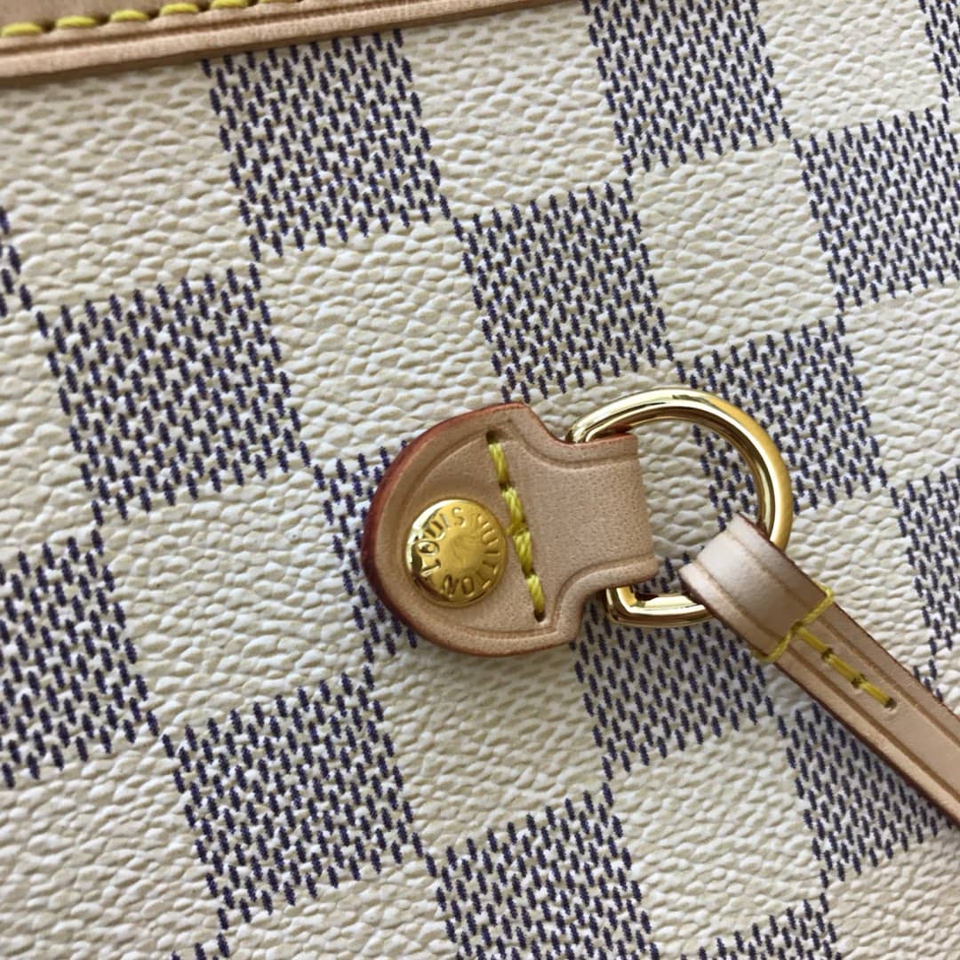 Louis Vuitton Neverfull GM Damier Azur Tote Replica White N40990