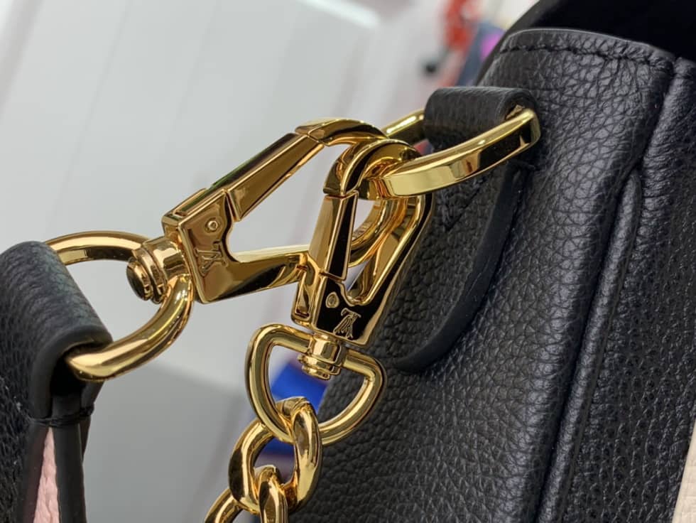 Louis Vuitton Lockme Tender Leather Black M58557 Replica Crossbody Bag