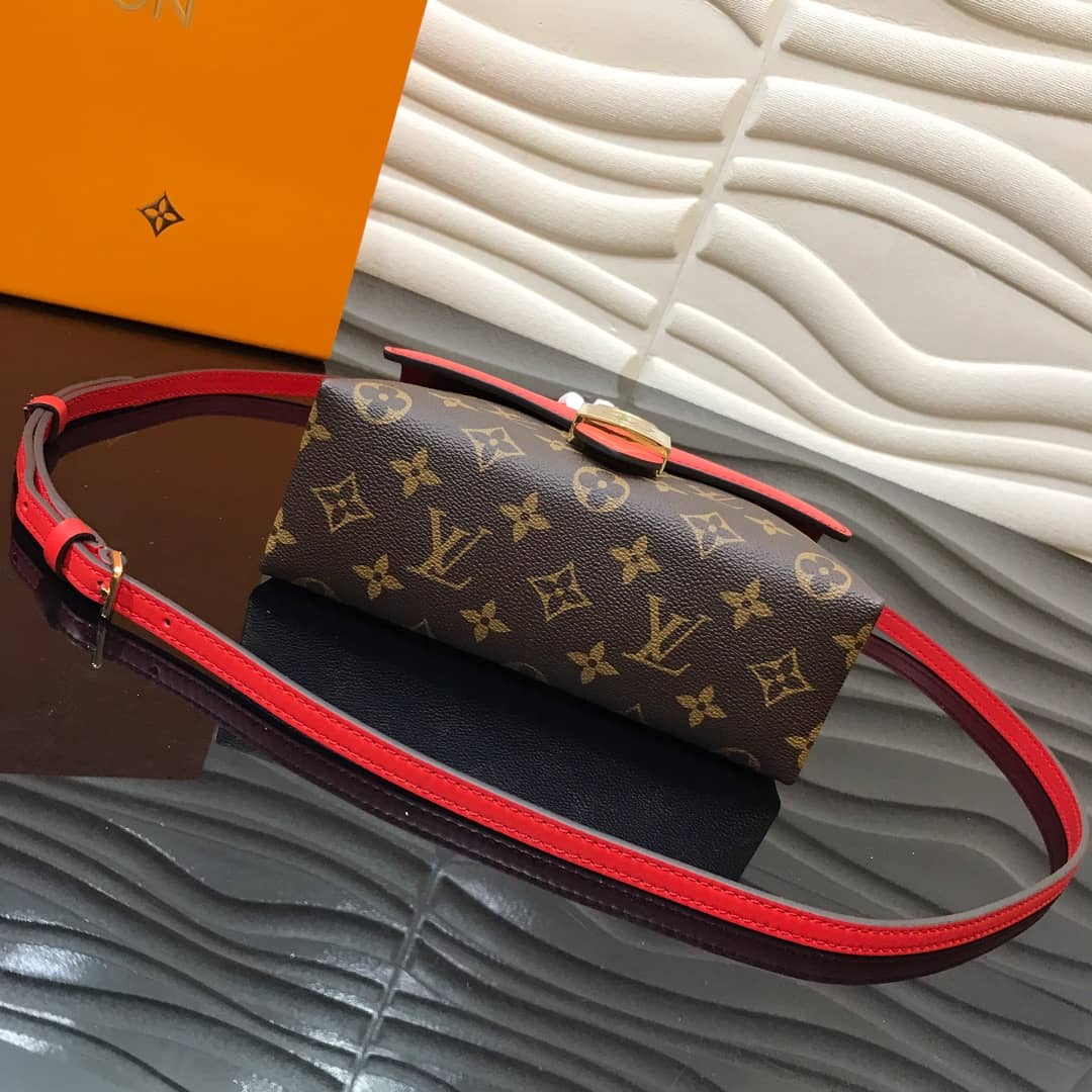 Louis Vuitton Locky BB Replica Shoulder Handbag Red M44080