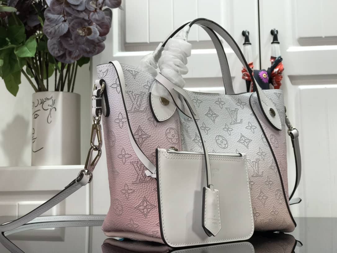 Louis Vuitton Hina PM Mahina Leather Bag Replica Pink M54350