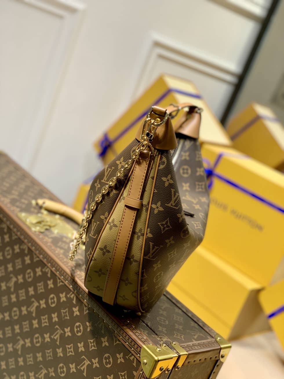 Louis Vuitton Loop Monogram Reverse Coated Canvas M46311 Replica Hobo