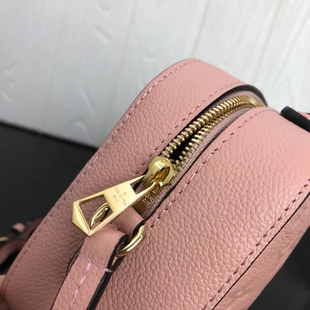 Louis Vuitton Saintonge Monogram Empreinte Replica Bag Pink M44593
