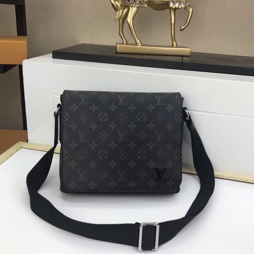 Louis Vuitton District PM Monogram Eclipse Canvas Replica Shoulder Bag M44000
