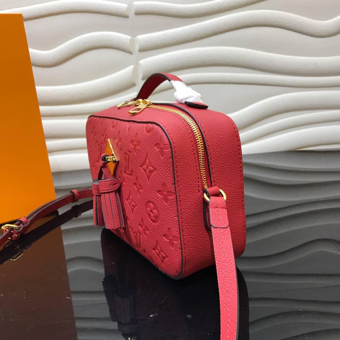 Louis Vuitton Monogram Empreinte Saintonge Replica Bag Red M44606