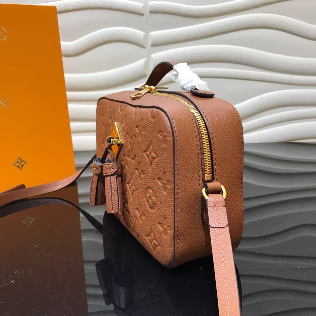 Louis Vuitton Monogram Empreinte Saintonge Replica Bag Brown M44606