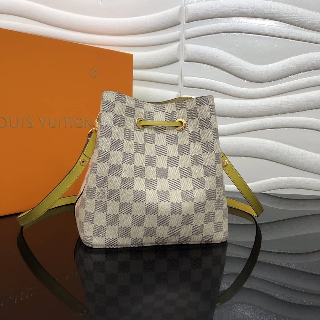 Louis Vuitton Noe Monogram Canvas Replica Bucket Bag Yellow
