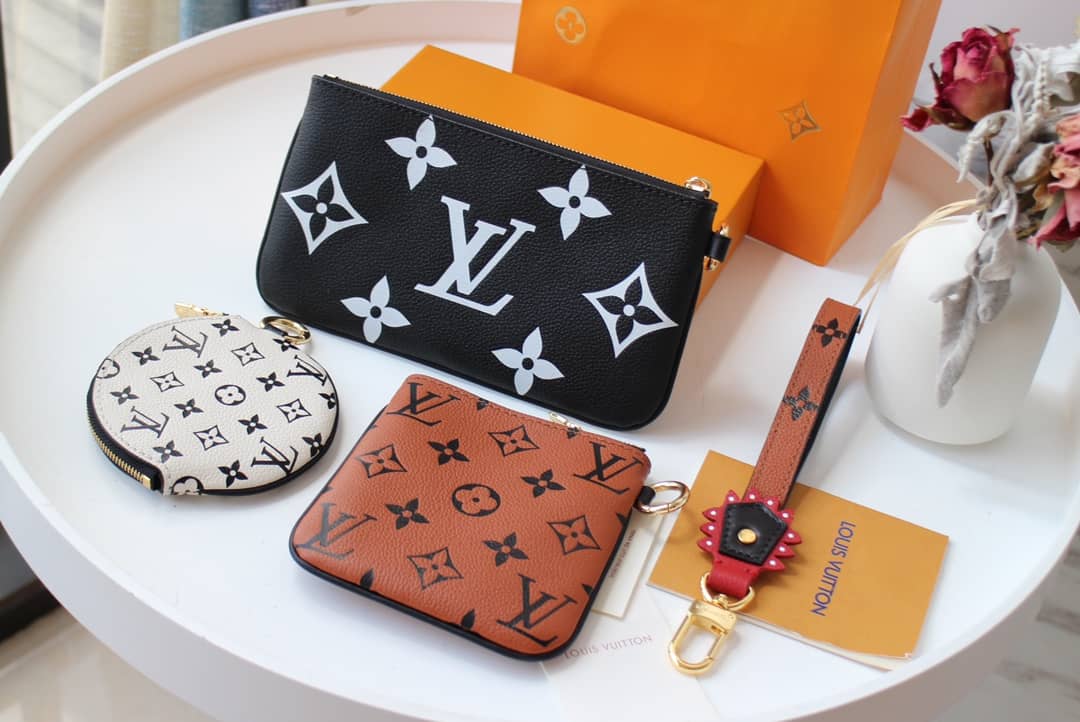 Louis Vuitton Crafty Trio Pouch Monogram Empreinte Replica M69516
