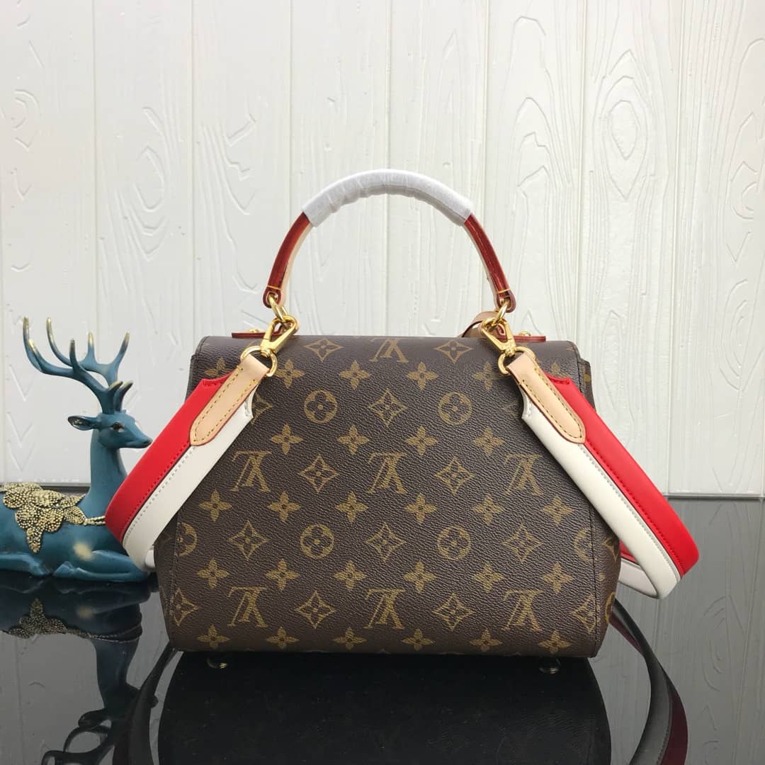 Louis Vuitton Cluny BB Monogram Canvas Shoulder Handbag Replica Red M42738