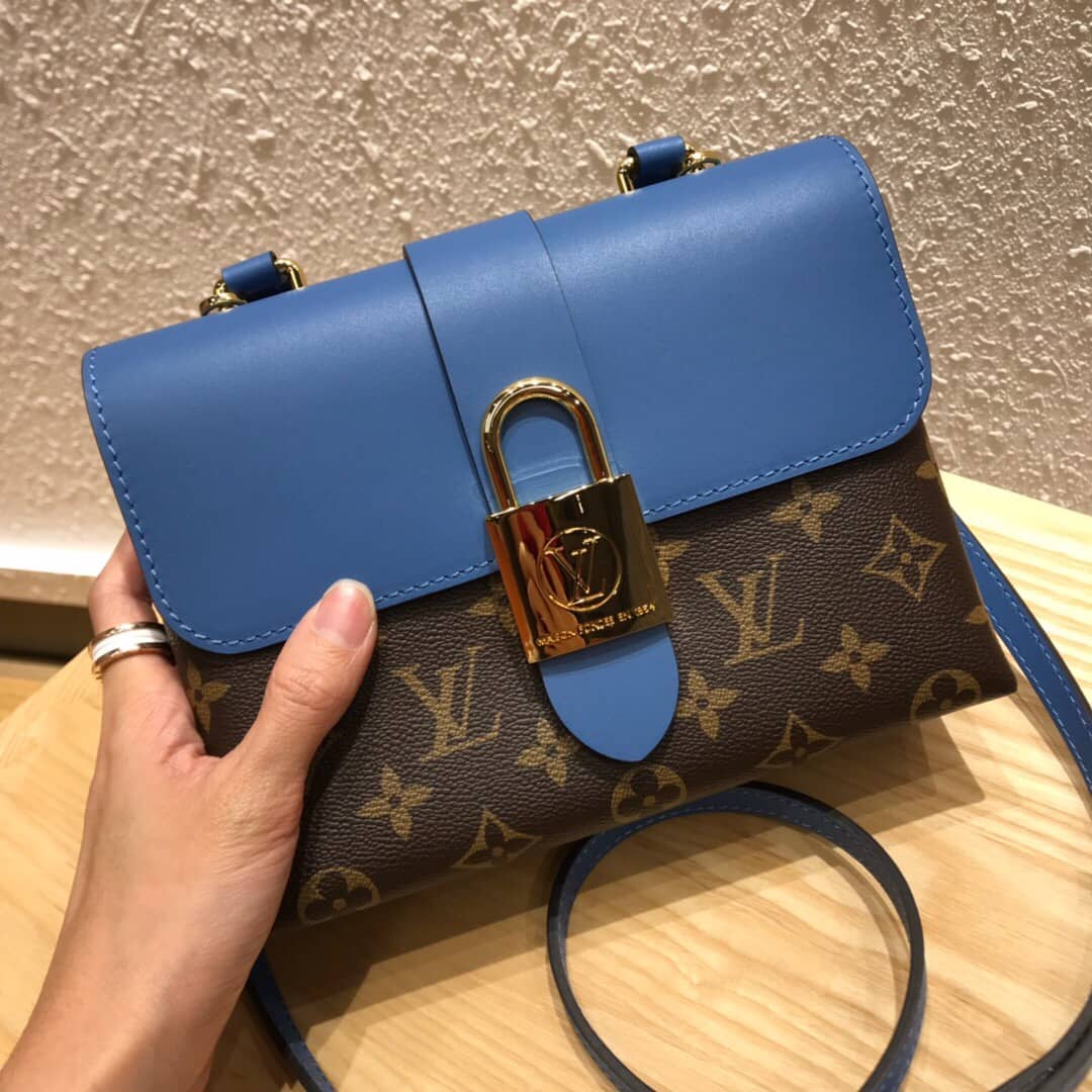 Louis Vuitton Monogram Canvas Locky BB Bag Replica Blue M44321