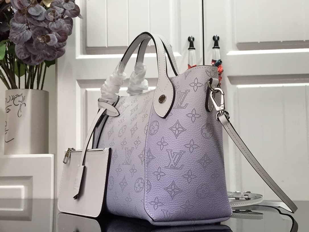 Louis Vuitton Hina PM Mahina Leather Bag Replica Blue M54350