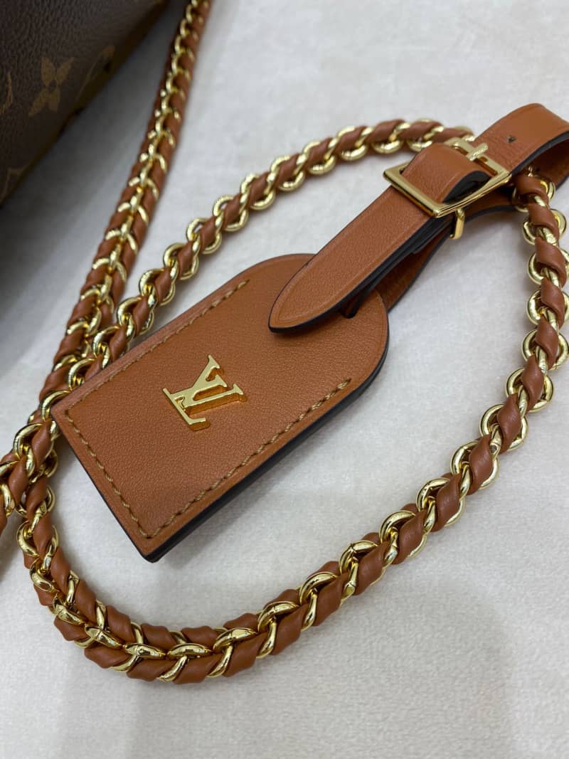 Louis Vuitton Monogram Canvas Boursicot EW Replica Bag Brown M45229