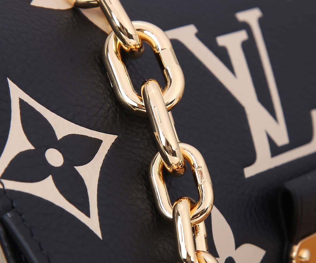 Louis Vuitton Favorite Shoulder Monogram Empreinte Replica Leather Bag Black M45836