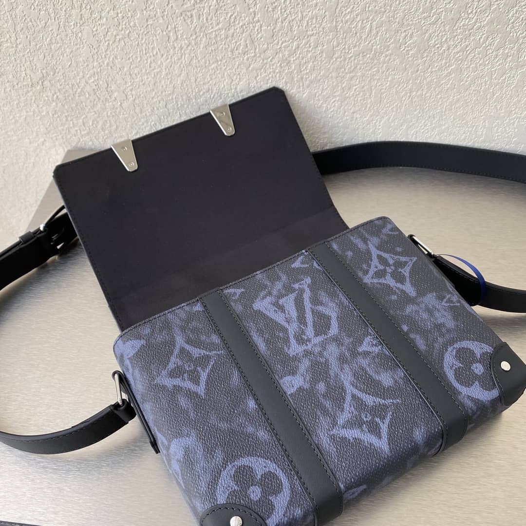 Louis Vuitton Trunk Monogram Messenger Bag Replica Blue M57282