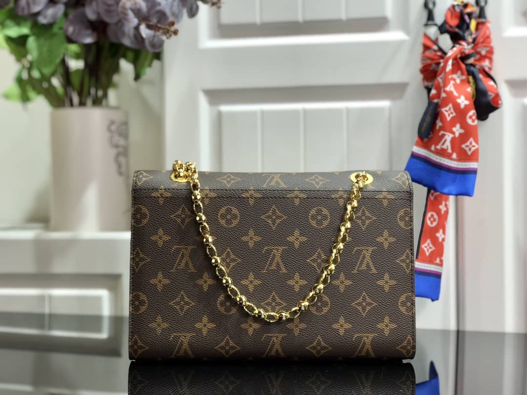 Louis Vuitton Monogram Canvas Victoire Chain Bag Replica Purple M41731