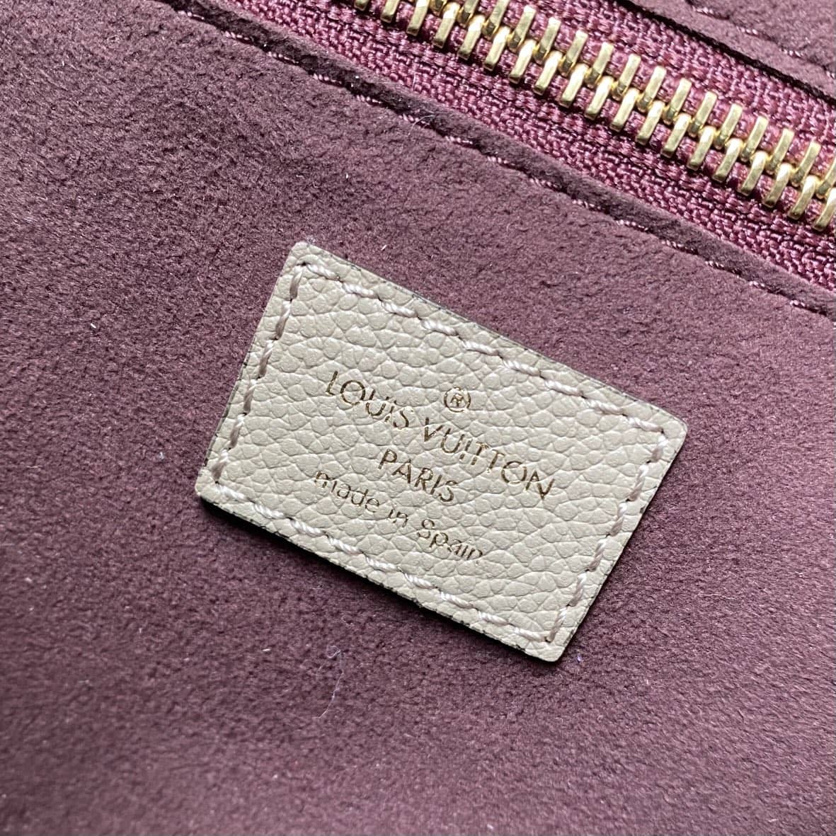 Louis Vuitton Neverfull Dupe MM Monogram Empreinte Leather Bag Replica Gray M45685