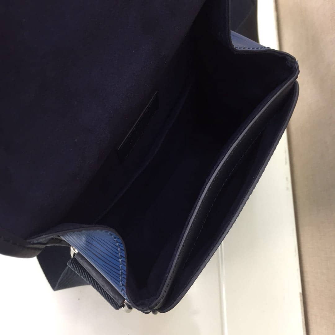 Louis Vuitton EPI Downtown BB Messenger Bag Replica Blue M53497