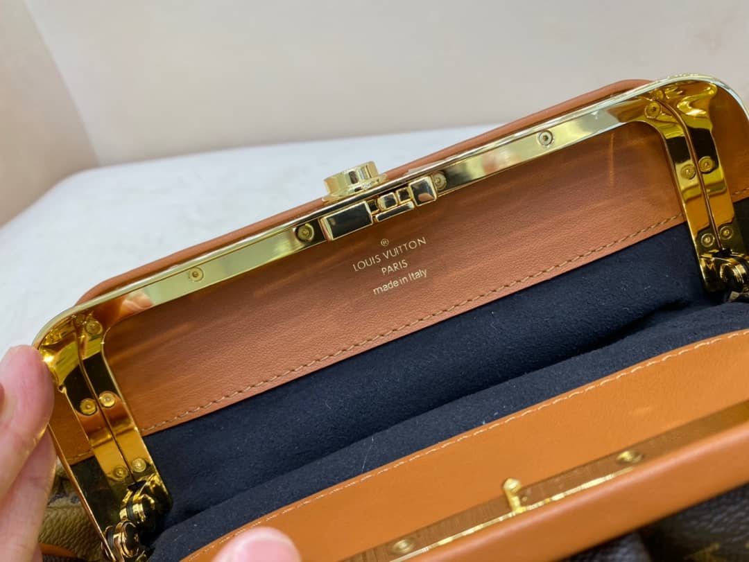 Louis Vuitton Monogram Canvas Boursicot EW Replica Bag Brown M45229