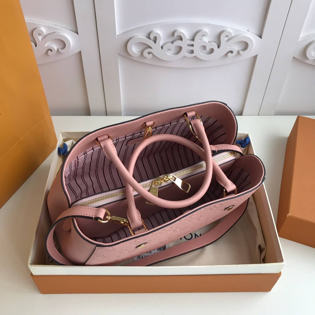 Louis Vuitton Monogram Montaigne MM Shoulder Bag Replica Pink M41048