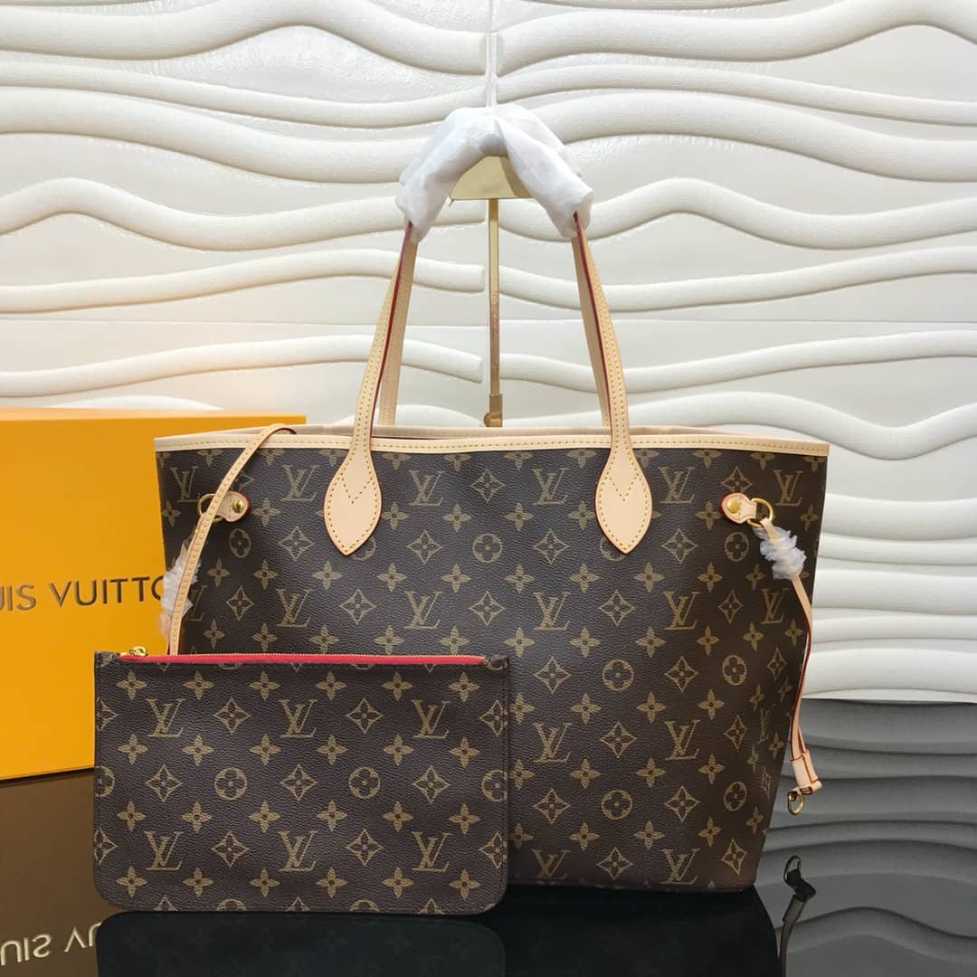 Louis Vuitton Monogram Neverfull MM Bag Replica Red M40995