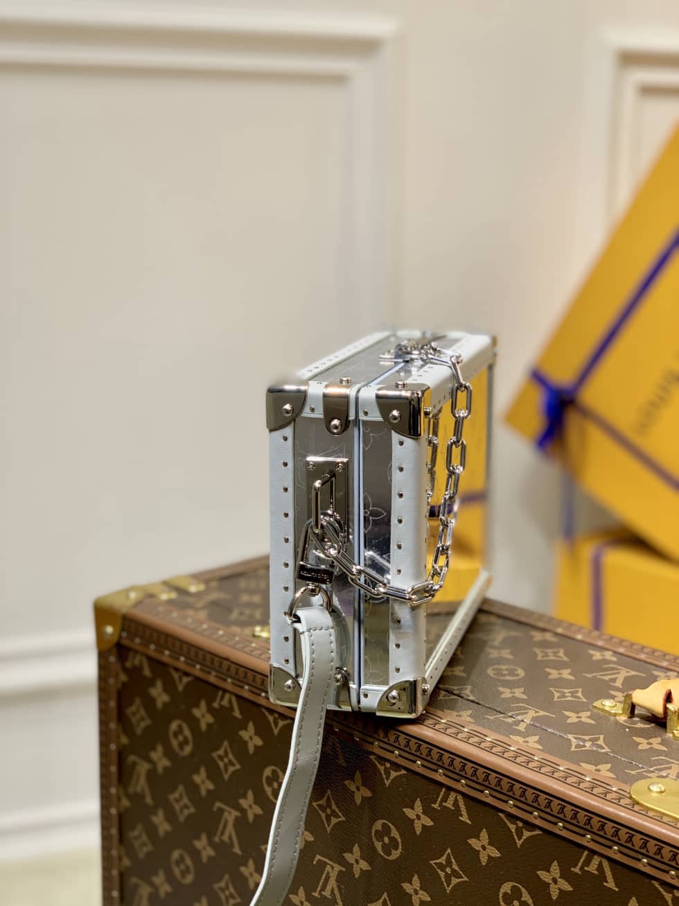 Louis Vuitton Clutch Box Bag White M20230 Replica Messenger Bag