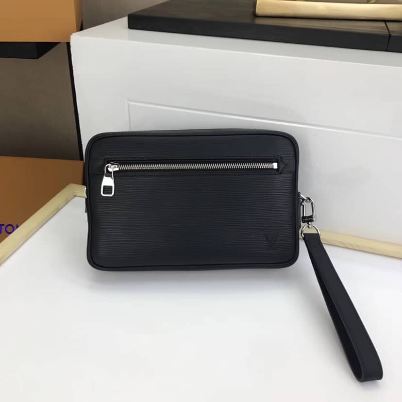 Louis Vuitton Kasai Clutch Epi Leather Replica Black M51726
