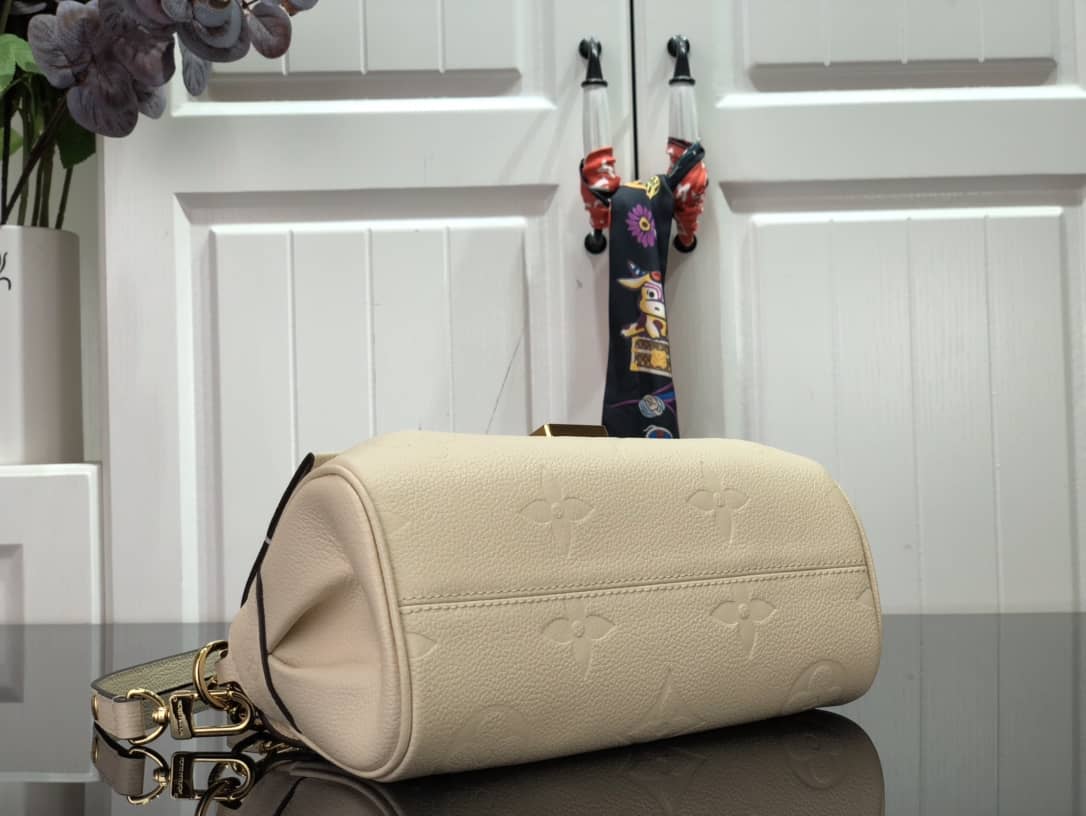 Louis Vuitton Favorite Monogram Empreinte Leather Replica Shoulder Bag Beige M45836