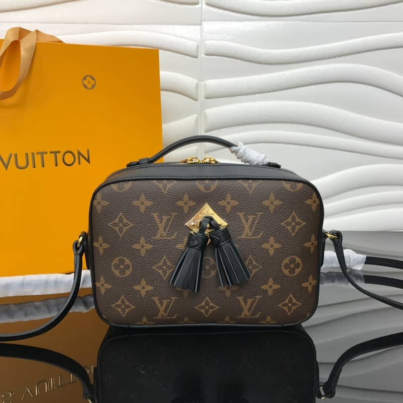Louis Vuitton Saintonge Monogram Canvas Replica Shoulder Bag Black M43557