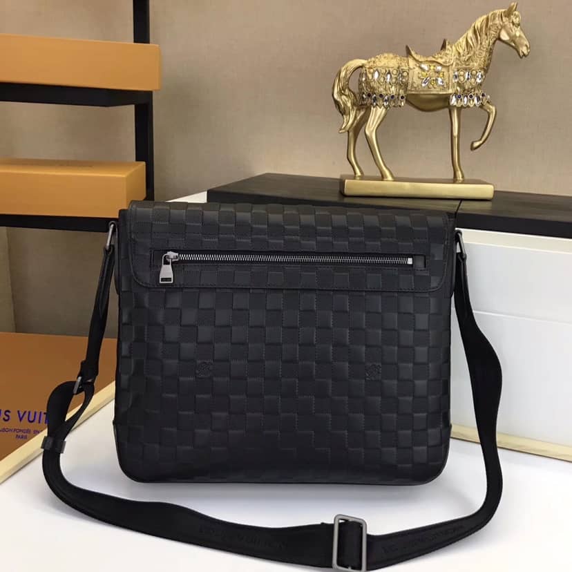 Louis Vuitton District MM Damier Anfini Replica Shoulder Bag N41284