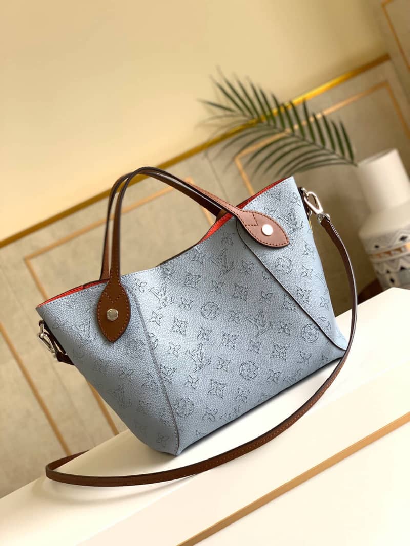 Louis Vuitton Mahina Hina PM Leather Tote Replica Blue M54353