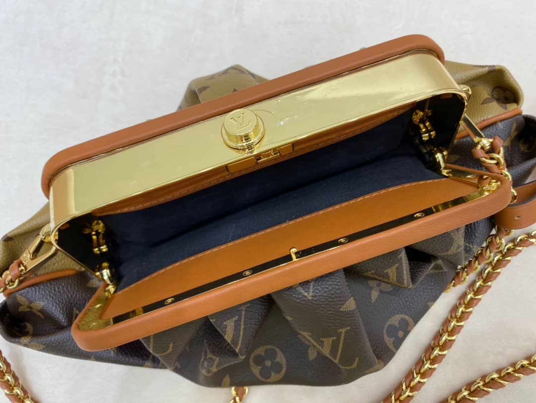 Louis Vuitton Monogram Canvas Boursicot EW Replica Bag Brown M45229