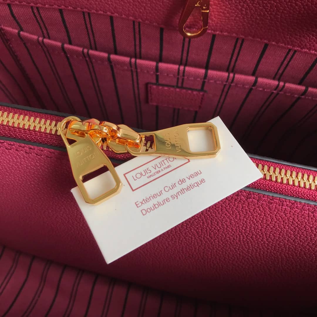 Louis Vuitton Monogram Montaigne MM Shoulder Bag Replica Red M41048