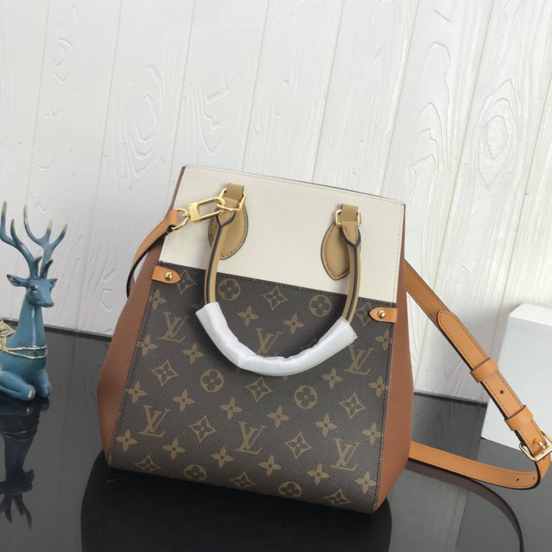 Louis Vuitton Monogram Fold MM 2way Tote Replica White M45409