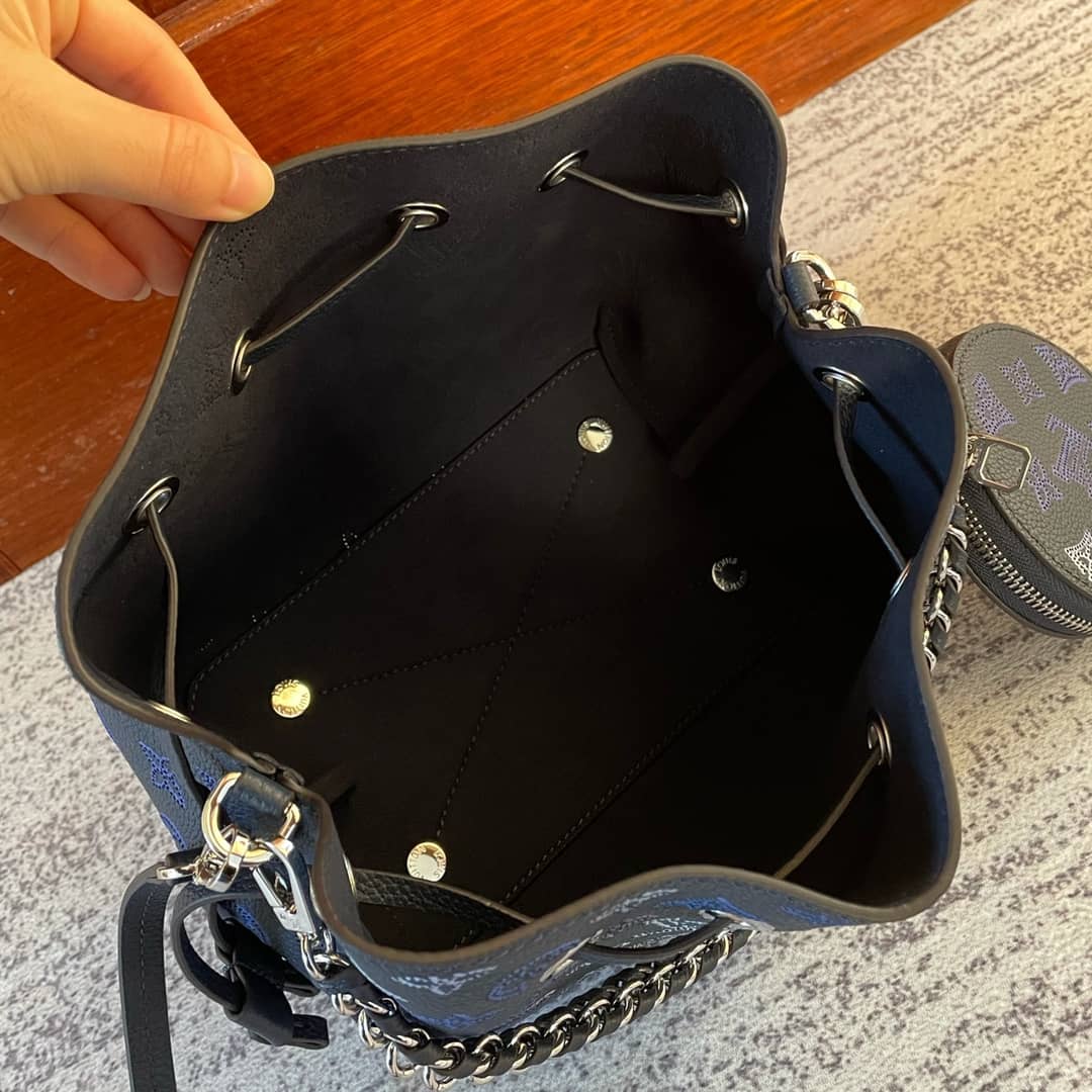Louis Vuitton Bella Mahina Blue M59552 Replica Bucket Bag