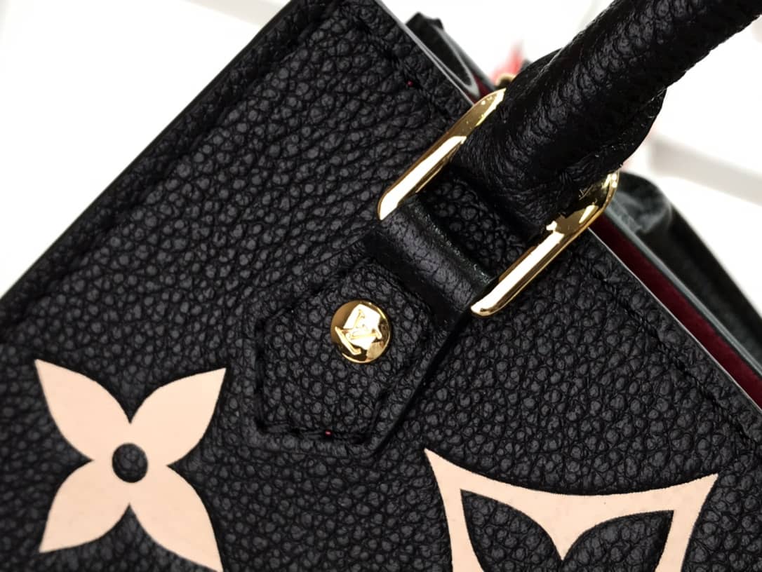 Louis Vuitton Monogram Petit Sac Plat Bag Replica Black M80449