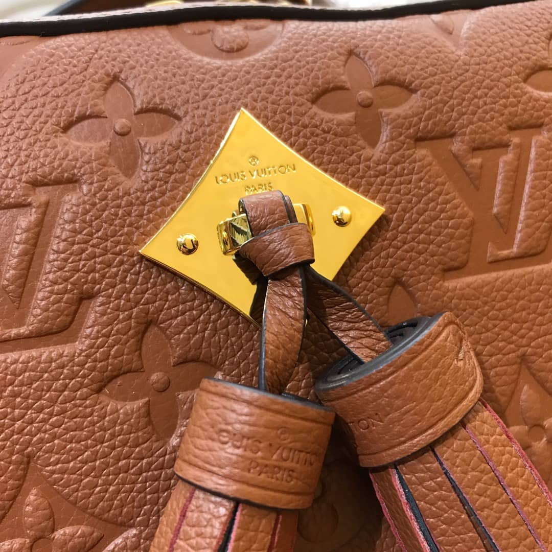 Louis Vuitton Monogram Empreinte Saintonge Replica Bag Brown M44606