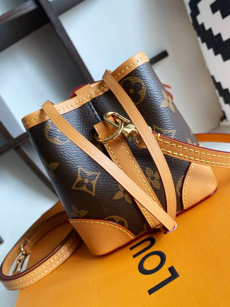 Louis Vuitton Monogram Coated Canvas Replica Crossbody Bag Brown M57099