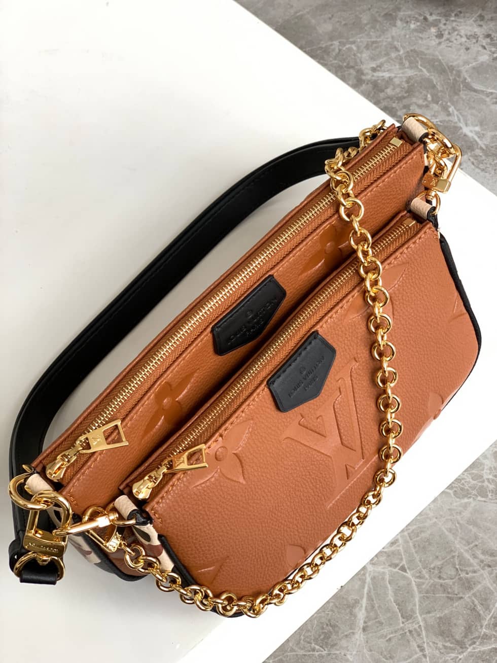 Louis Vuitton Multi Pochette Accessoires Monogram Empreinte M45839 Replica